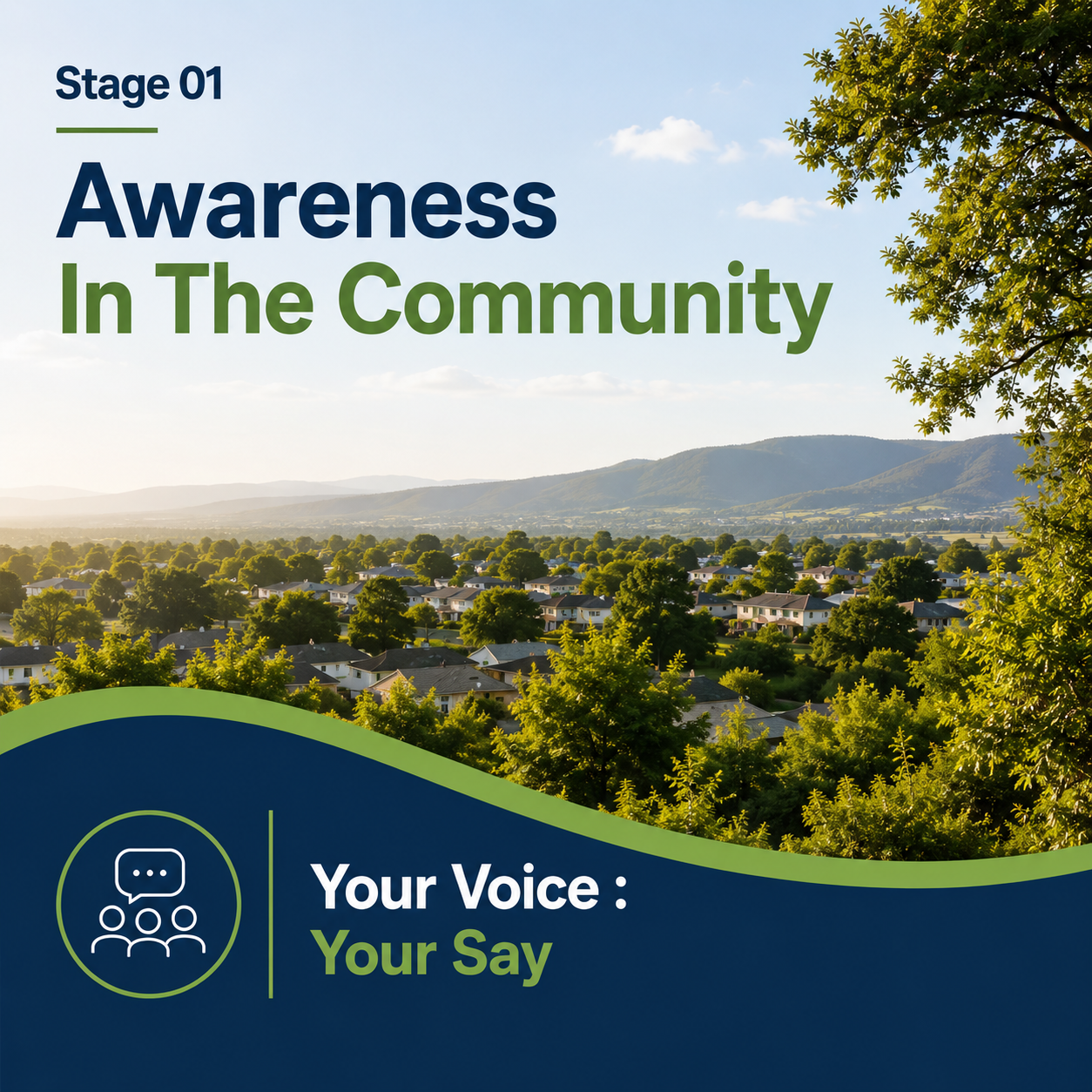 Stage 01 - Awareness In The Community - Your Voice : Your Say
